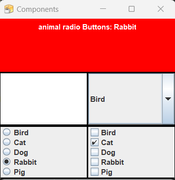 A screencap of my java project
